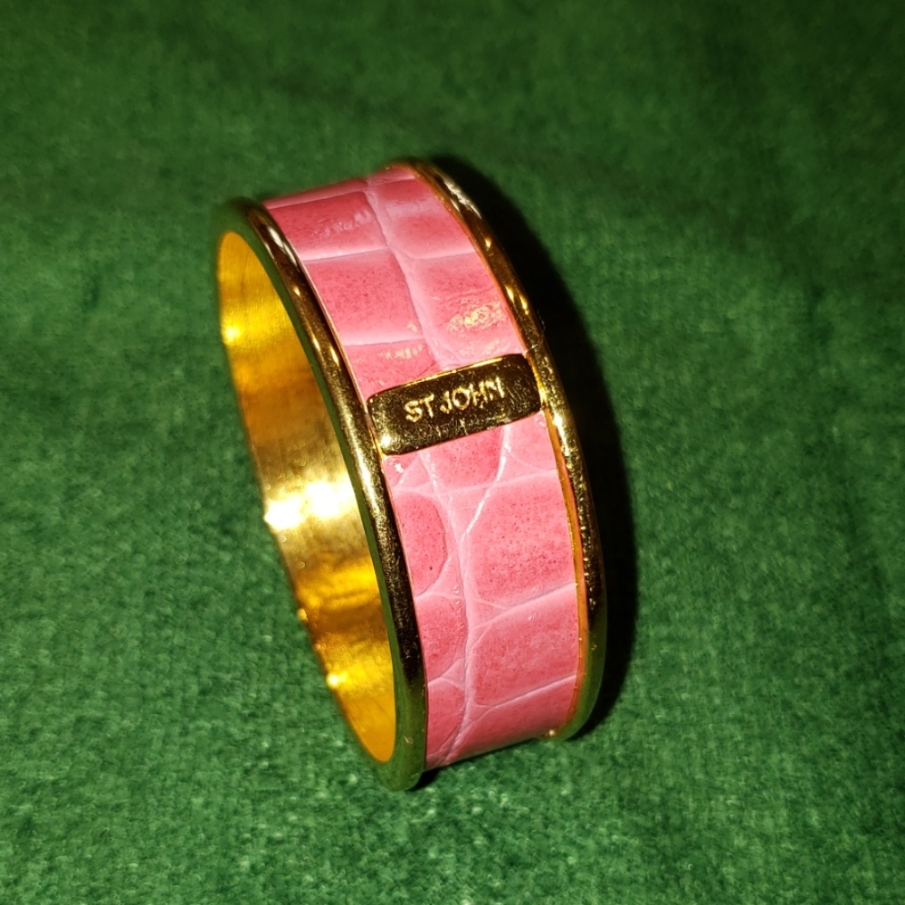 St. John Pink Bangle Bracelet